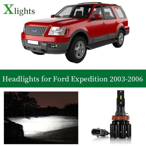Xlights Car LED Headlights Bulb Low High Beam Canbus 12V 24V Lamp Headlamp Front Light For Ford Expedition 2003 2004 2005 2006