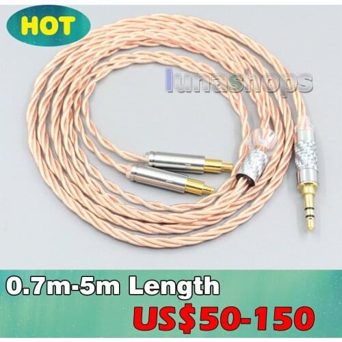 OCC Shielding Coaxial Earphone Cable For Audio Technica ATH-ADX5000 MSR7b 770H 990H ESW950 SR9 ES750 ESW990 LN007196