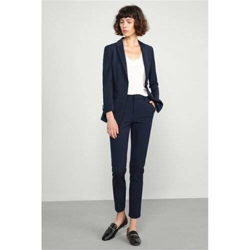 Black Women PantSuits for Women Plus Size Custom Made Ladies Pantsuit Blazer+Pants for Work Pantsuit for Wedding Party