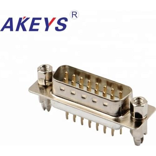 1PC VGA Interface DB15 Pin Double Row White Core Male Harpoon Pin VGA Adapter Interface