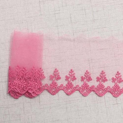 20Yards Embroidery Lace Trim 95mm Width Ribbon Fabric Diy Trims Handmade Clothing Wedding Sewing Accessories High Quality