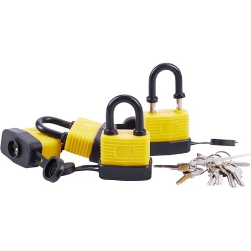 4pcs 40mm Waterproof Keyed Alike Lock Laminated Padlock Pad Same Key Gate Door