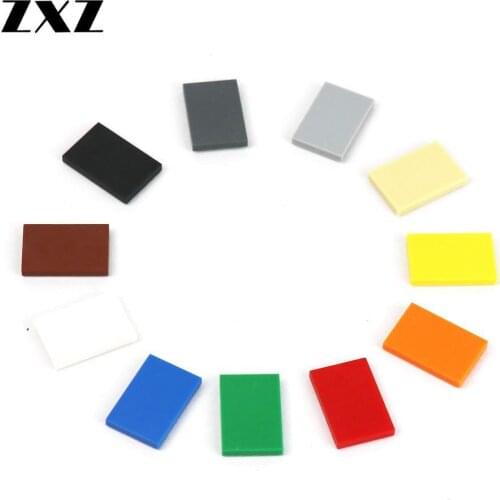 50PCS MOC Flat Tiles 2x3 DIY Building Blocks Parts 26603 Fire Trucks Accessories Enlighten Toys for Children Flat Tile in Bricks