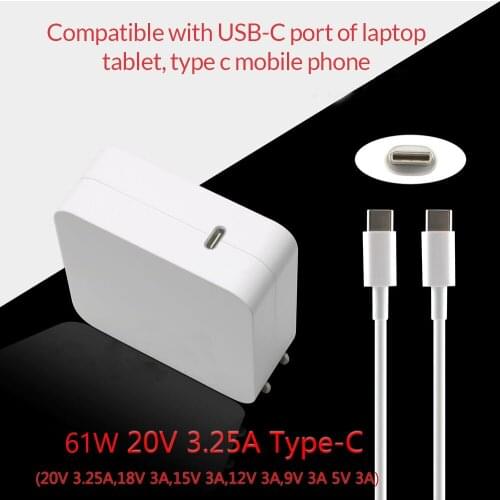61W 87W USB-C Power Adapter Type-C laptop Charger USB-C Charging Cable adapter For Latest