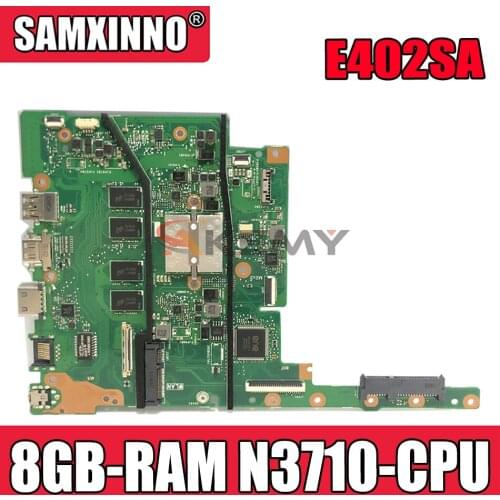 Akemy E402SA Laptop motherboard for ASUS E502SA E502S (15 inch) original mianboard 8GB-RAM N3710-CPU