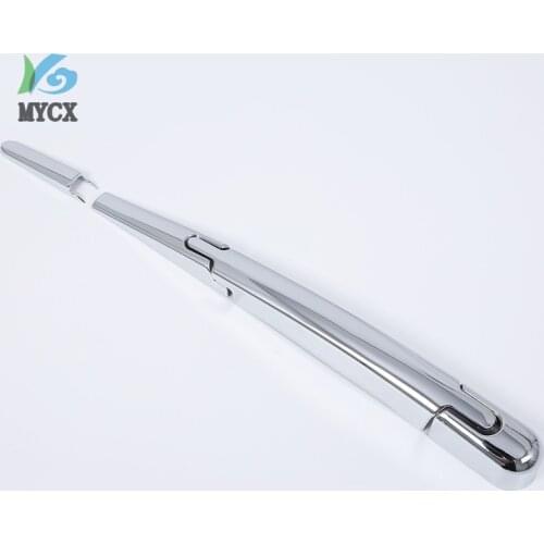 Car Styling accessories 4PCS ABS Chromed Rear Window Wiper Noozle Cover Trim For Hyundai Kona 2017 2018