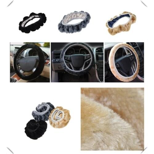 Car steering wheel cover plush super soft handle telescopic for Kia Forte Ceed Stonic Stinger Rio Picanto Niro