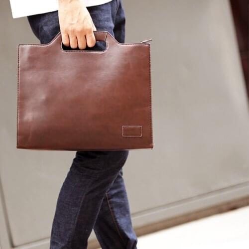 DAEYOTEN Men's Leather Briefcases