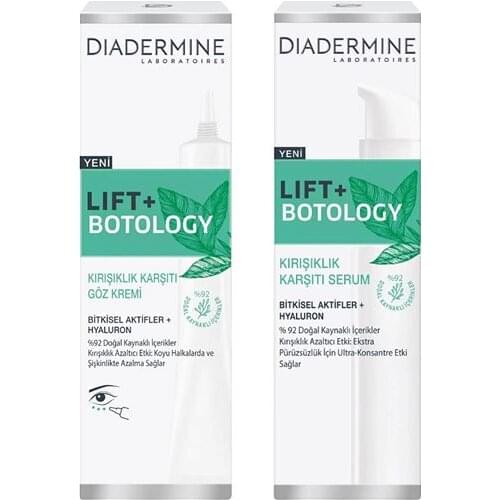 Diadermine Lift+ Botology Kırışık Karşıtı Yüz Serumu 40 ml + Göz Kremi 15 ml -2'li Set - Etkili Bakım