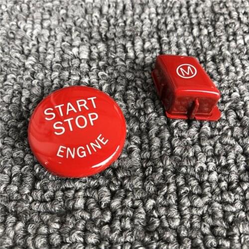 For BMW old 1 Series E87 3 Series E90 X1 steering wheel M button one key start red button switch