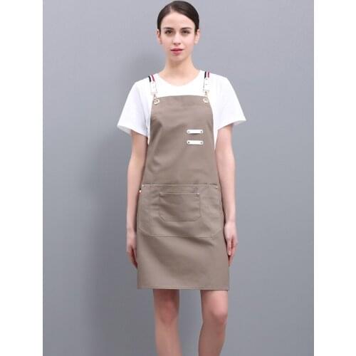 Apron custom logo printing household kitchen work clothes women custom-made Korean version