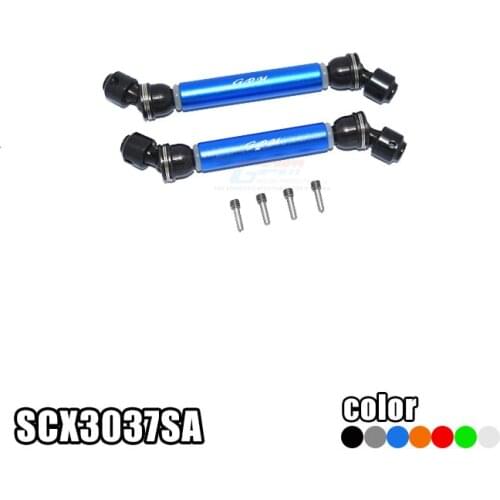 GPM STEEL+ALUMINIUM FRONT+REAR CVD DRIVE SHAFT For AXIAL 1/10 4WD SCX10 III JEEP WRANGLER RUBICON JLU-AXI03007 RC Upgrade