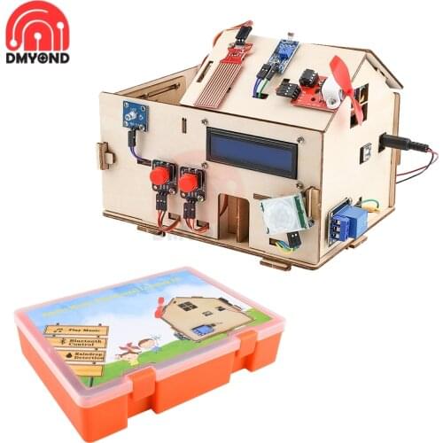 Smart Home Kit for Arduino DIY STEM with PLUS Board Learning Kit + Complete Set of Sample Program Materials + Assembly Steps