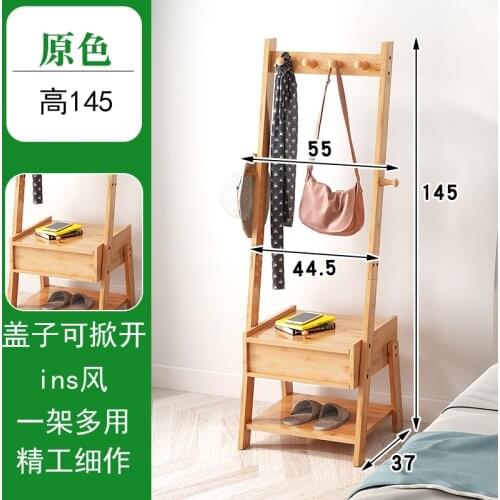 Creative solid wood coat rack falls to the wall clothes rack corner hanger bedroom wall coat rack clothes hanger stand