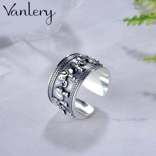 Creative Style Boho Elephant Rings For Women Men Adjustable Ring Fashion Charm Jewelry Wholesale 2021