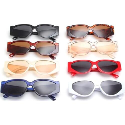 Fashion Women Sunglasses Personality Gap Sun Glasses Cat Eye Eyeglasses Goggles Anti-UV Spectacles Ornamental Retro Adumbral A