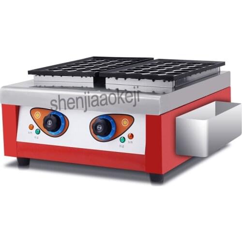 2018 NEW Electric double plate baking fish ball furnace Commercial street food 2 plates Octopusball machine takoyaki machine 1pc