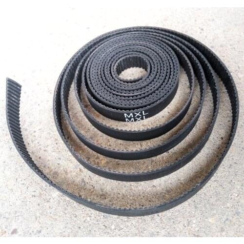 Whole sale 10 meters MXL open Timing belt Pitch 0.08"(2.032mm) Neoprene rubber width 8mm MXL Timing belt pulley high quality