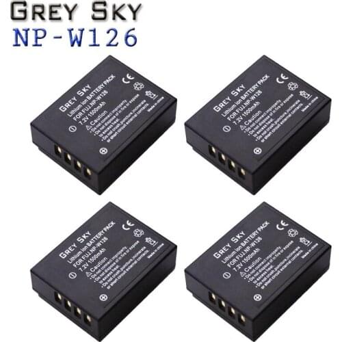 Powtree For Fujifilm NP-W126 NP-W126S Battery for Fujifilm X-M1 X-A1 X-T1 X-E1 X-Pro2 NP W126