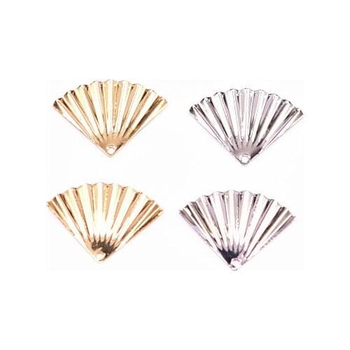 SEA MEW 100 PCS 15mm*20mm Metal Copper Earrings Pendant Connectors Accessories For Jewelry Making