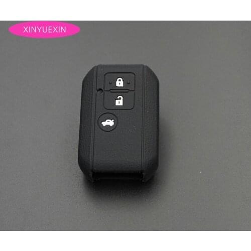 Xinyuexin Silicone Key Cover FOB Case for Suzuki Swift Wagon R Japan Monopoly 3Button Car Remote Key Case For Suzuki Car Styling