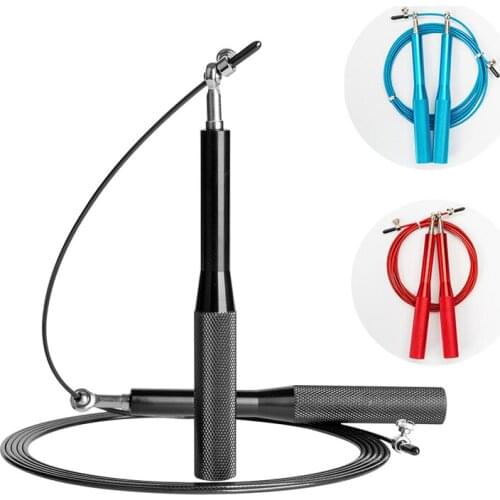 Skipping Rope 3m High Speed Aerobic Steel Wire Handle Adjustable Jump Rope Ball Bearing For Fitness Workout Fat Burning Exercise