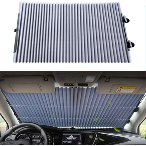 Sun Shield Visor Car Windshield Sunshades Auto Fold Curtain Shade UV ProtectCover For SEAT KIA LADA Toyota Hyundai Honda MG etc