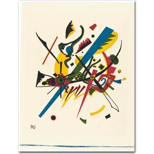 WASSILY KANDINSKY SMALL WORLDS I (R. 164) Wall Painting picture leaf Home Decorative Art Picture Paint on Canvas Paintings