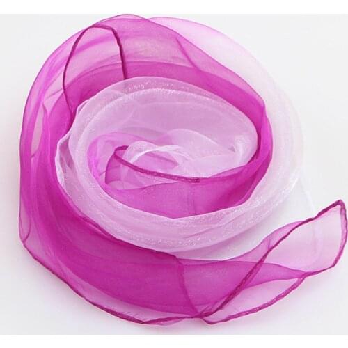 Gradient small scarf dance performance 50*50cm Scarf Women Decorative Head Scarf Stripe Print Kerchief Neck Wrap