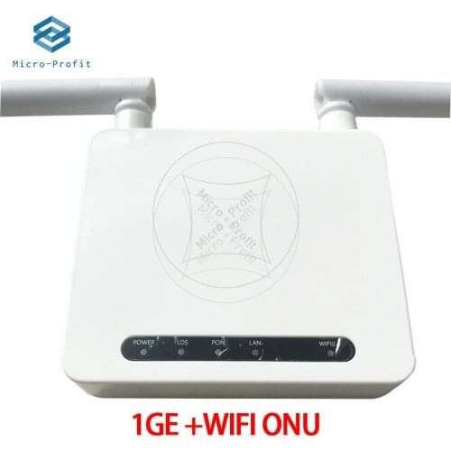 10pcs 100% New Xpon ONU 1GE Wifi ftth Fiber Optic ont Router english version without power adapter olt Free shipping