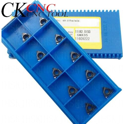 10PCS 11IR 2.0ISO SMX35 11IR 2.0ISO SMX30 11ER 2.0ISO SMX35 11IR 2.0ISO SMX30 cnc Metric internal and external thread inserts