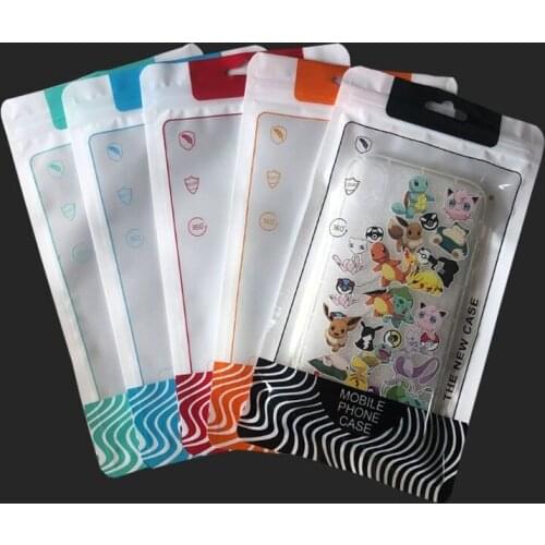 100pcs 12X22cm Transparent Case Cover Moisture-proof Package storage Bags Bright glossy self sealing Packaging bag