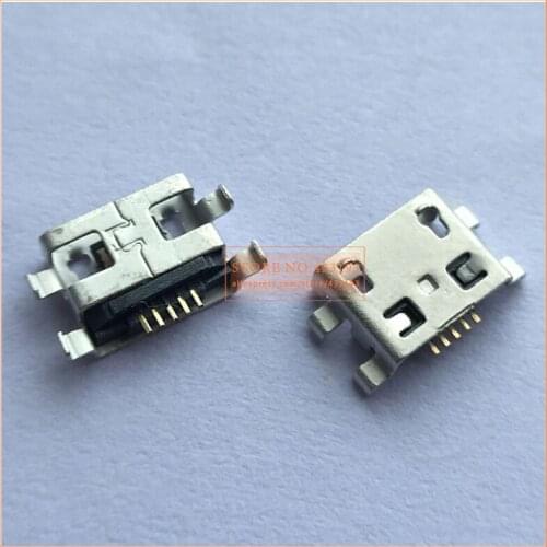 100pcs Micro USB 5pin Female Connector For Mobile Phone mini USB Jack Connector 5pin Charging Socket Four feet plug for xiaomi