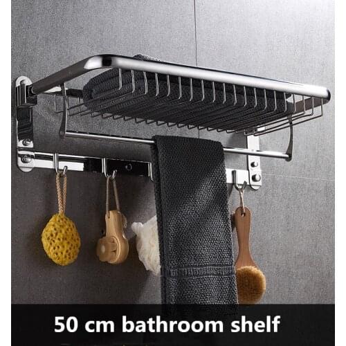 304 Stainless Steel Bathroom Corner Shelf Punch or Punch Free 40/50cm Shower Storage Rack Shampoo Shower Gel Cosmetic Shelf