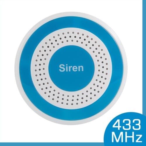 433MHz Wireless Siren Sound and Light Standalone Siren 100dB For Home Security Sound Alarm System DIY Kit