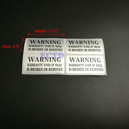 Wholesale 5000pcs VOID Security Labels Removed Tamper Evident Warranty Sticker Silver Color Waterpoof lowest price