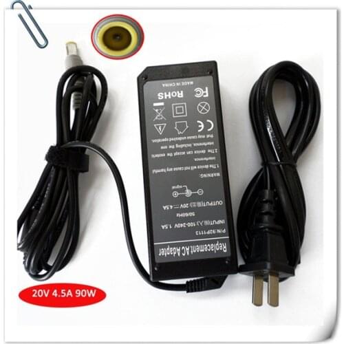 90W AC Power Adapter Battery Charger For Lenovo IBM ThinkPad T60 T61 R60 R61 X60 power adapter universal 20V 4.5A cargador