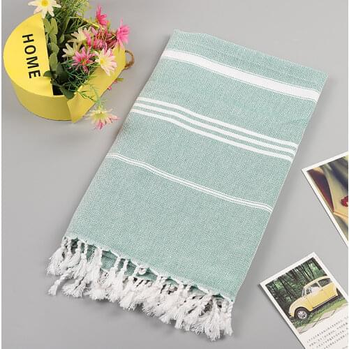Cotton Large Turkish Pestemal Bath Towel with Tassels Travel Camping Shawl Beach Gym Pool Blanket Surgical Drape Scarf 100x180cm
