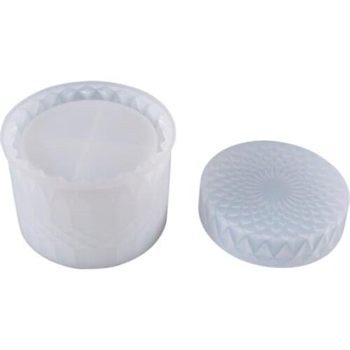 Large Crystal Jar Silicone Mold Jewelry Storage Box Candy Cans Resin Mould DIY Handmade Tool for Resin Epoxy Molds