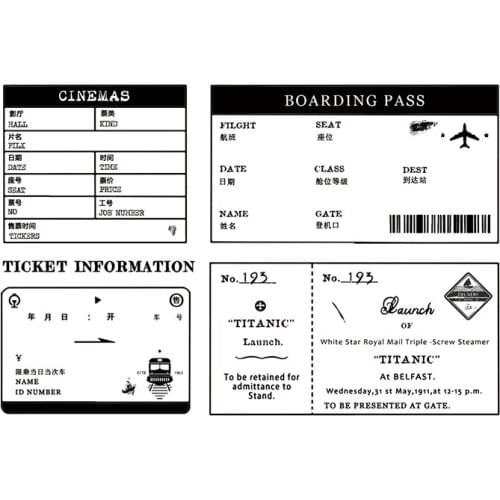 Travelling stamp Clear Stamp for Scrapbooking Transparent Silicone Rubber DIY Photo Album Decor A105