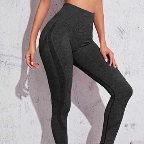 Leggings Womens Hollow Breathable Sports Tights Running Fitness Yoga Clothes Ladies Seamless Yoga Pants Workout Clothes