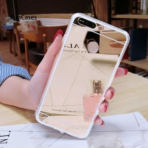 Original Mirror TPU Case For Huawei P20 Pro P10 P9 Lite 2017 Honor 8A 8C 8X 8Lite 7A 7C Pro Y5 Y6 Y9 Y7 Pro P SMART 2019 Cover