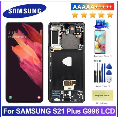 6.7''Original Display for Samsung Galaxy S21 Plus G996 G996B G996F G996B/DS 5G Full LCD Touch Screen Digitizer Assembly Parts