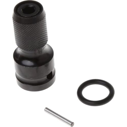 1/2"Drive To 1/4"Hex Shank Converter Quick Release Chuck Screwdriver Bit Adapter L15