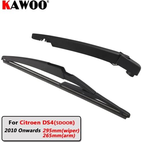 KAWOO Car Rear Wiper Blade Blades Back Window Wipers Arm For Citroen DS4(5DOOR) Hatchback (2010-) 295mm Auto Windscreen Blade