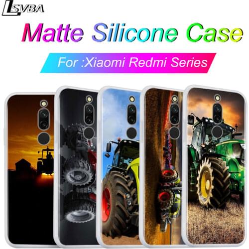 Silicone Cover For Redmi 8A 8 7A 7 Shell Tractors Car For Xiaomi Redmi 4X 5A 6 6A S2 K20 GO Pro Phone Case