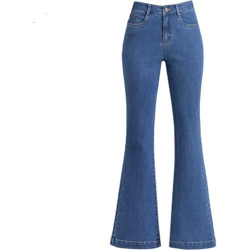 2020 spring new jeans comfortable slim casual Korean pants micro pull pants womens jeans