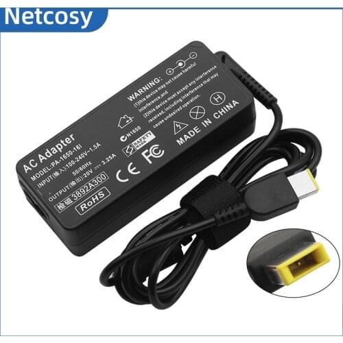 65W 20V 3.25A Laptop Charger USB Tip For Lenovo Thinkpad E440 E450 E550 E560 T430 T440 T440S T440P T450 T460 T460S T540P T560