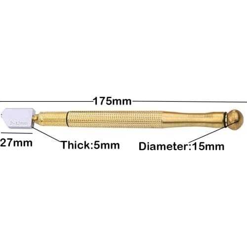 1PC Portable Anti-Slip Handle Hard Alloy Diamond Oil Wheel Cutter DIY Tile Mirror Cutting Knife Craft Tool for 2mm-12mm Glasses