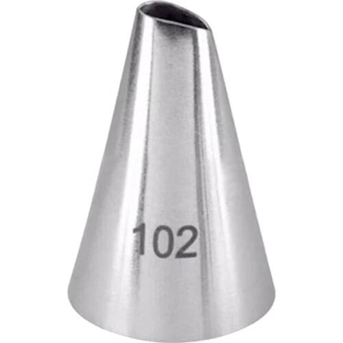 #102 Petal Cupcake Decorating Tips Seamless Cake Nozzles Icing Ping Bag Tool Baking Accessories KH051